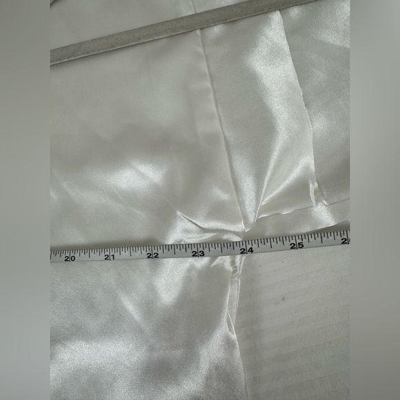 White satin bride robe sparkle bling size XL wedding day bachelorette - Picture 5 of 8